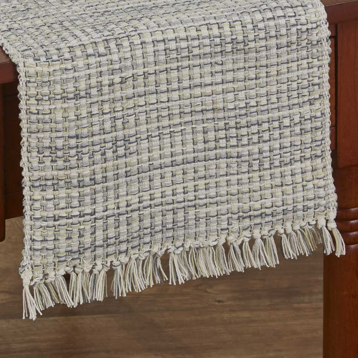 Basketweave Table Runner - 36"L - Rain