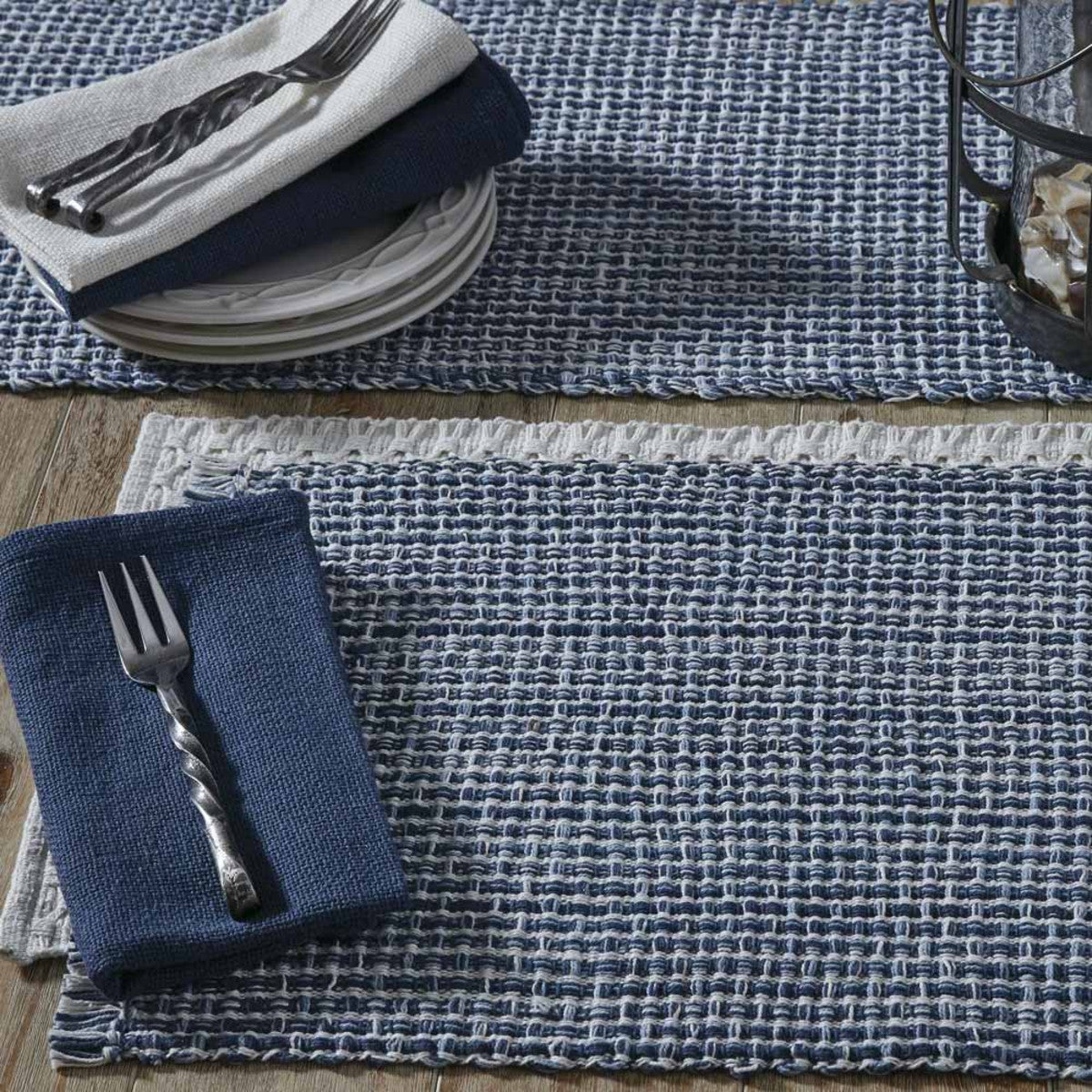 Tweed Placemat - Denim  (Set of 4)