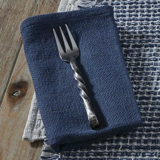 Tweed Burlap Napkin - Denim (Set of 4)