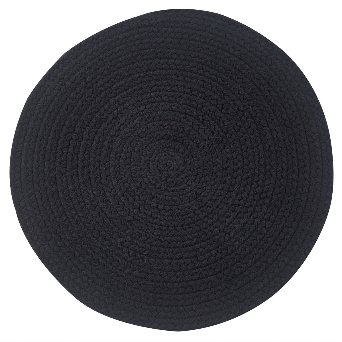 Essex Round Placemat - Black  (Set of 4 )