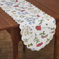 Wildflower Scalloped Table Runner