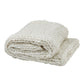 Chunky Ribbed Knit Throw - White