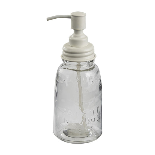 MASON JAR DISPENSER WHITE