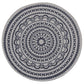 Zuri Medallion Printed Round Placemat - Navy (Set of 4)