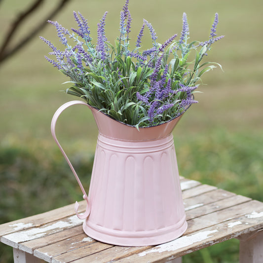 Wide Mouth Pink Pitcher