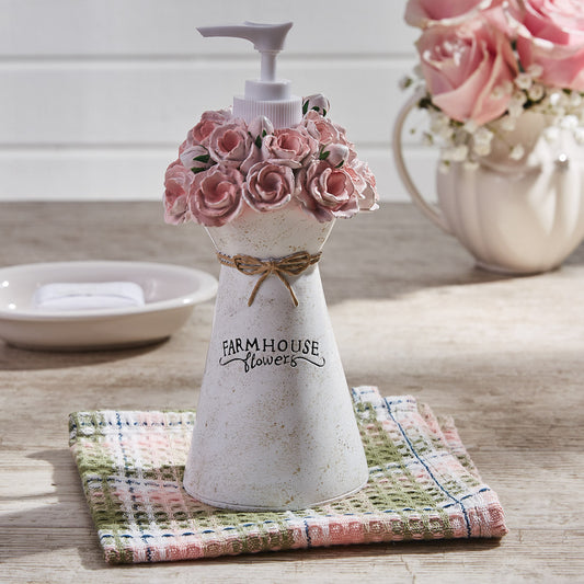 Farmhouse Peonies Dispenser