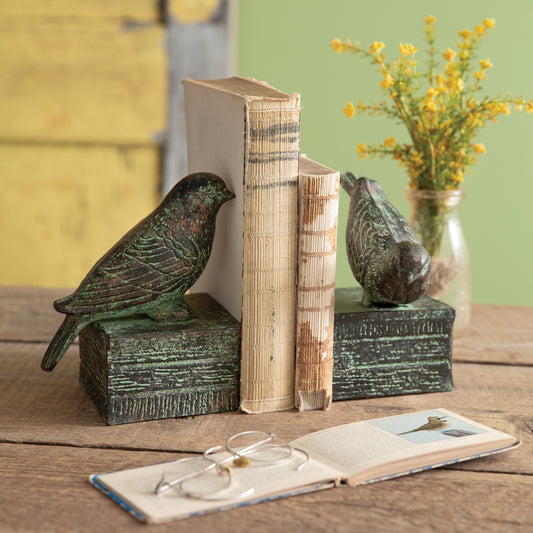 Perched Birds Bookends