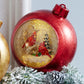 Lighted Musical Snow Globe - Cardinals Ornament