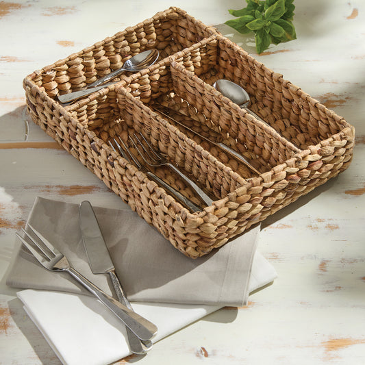 Hyacinth Cutlery Basket