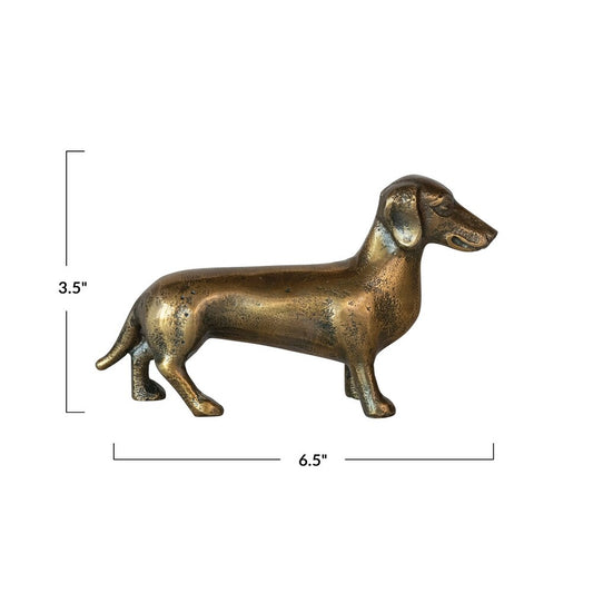 Brass Finish Dachshund