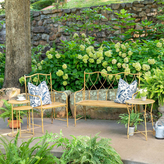 Roanoke Metal Porch Bench