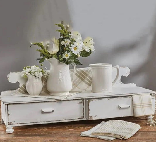 Counter Shelf - Distressed White