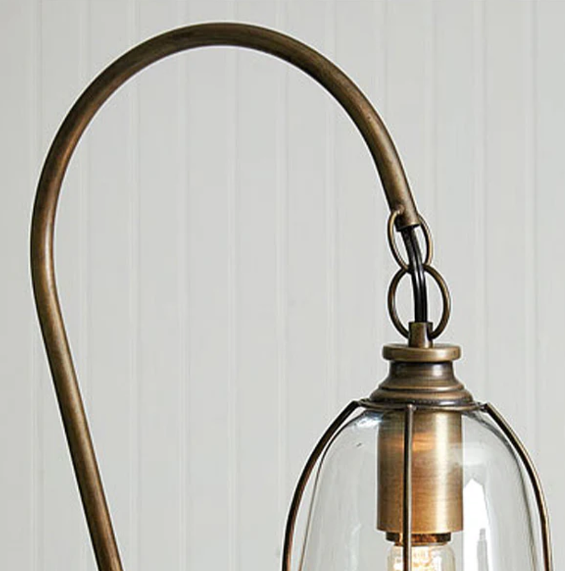 Antique Gooseneck Brass Lamp