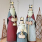 Set of 3 Painted Metal Kings