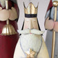 Set of 3 Painted Metal Kings