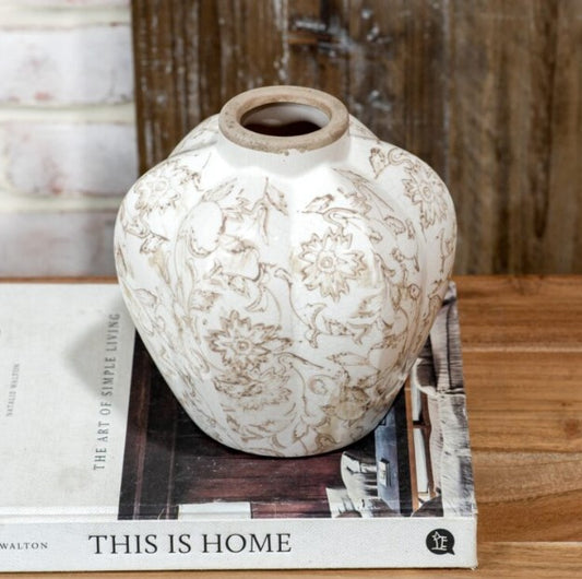 Beige Heirloom Accent Vase