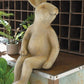 Faux Concrete Rabbit Shelf Sitter