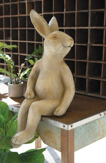 Faux Concrete Rabbit Shelf Sitter