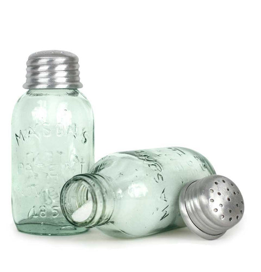 Mini Mason Jar Salt Shakers  (Box of 6 ) - River Chic Designs