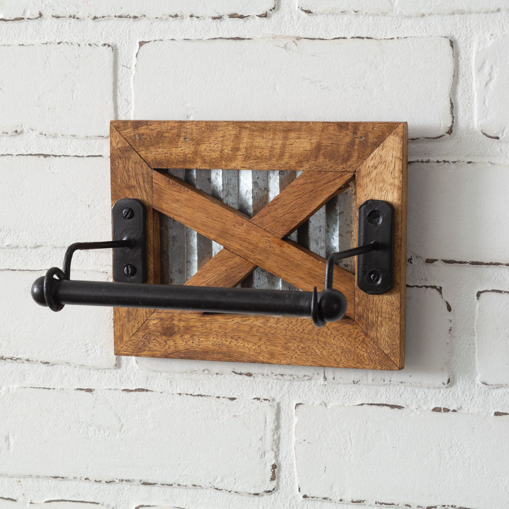 Barn Door Toilet Paper Holder