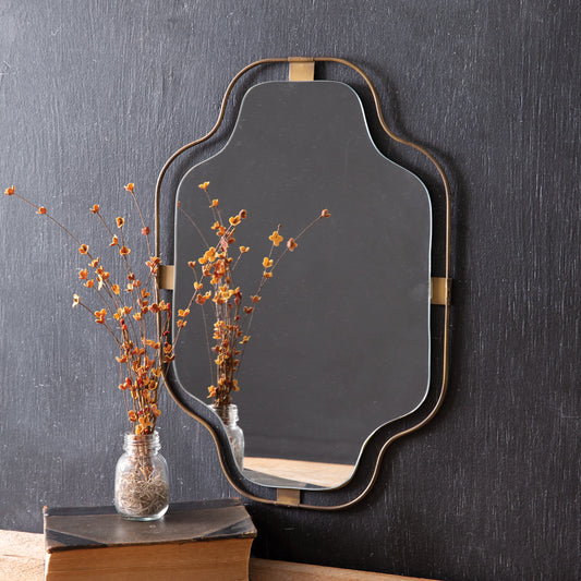 Powder Room Notched Corner Mirror - River Chic Designs