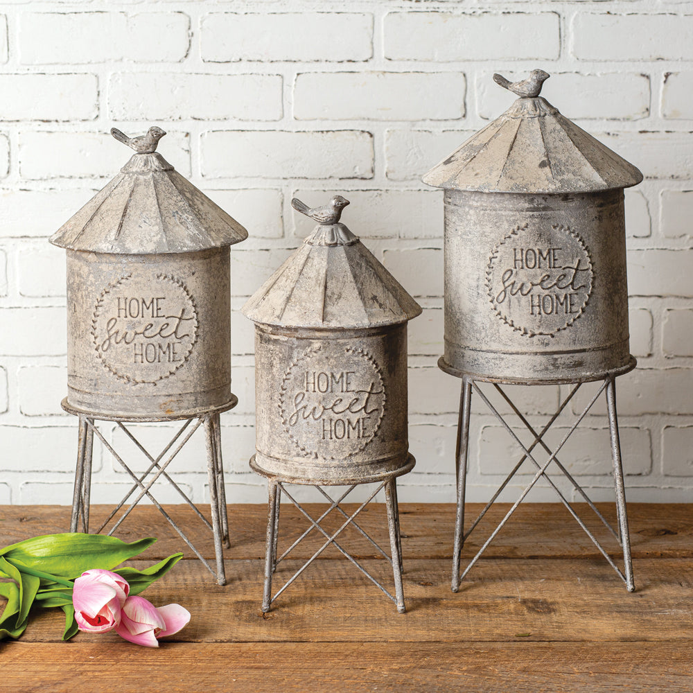 Set of Three Silo Containers - River Chic Designs