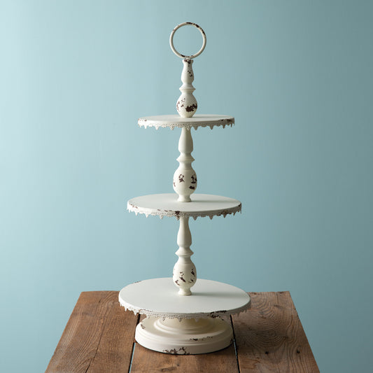 Three-Tier Feminine Farmhouse Display Stand