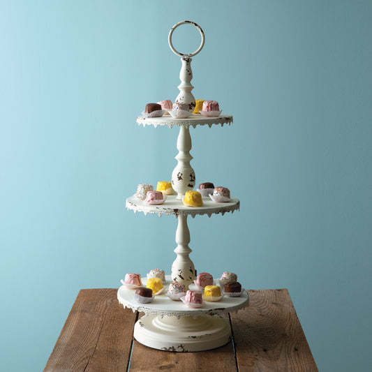 Three-Tier Feminine Farmhouse Display Stand