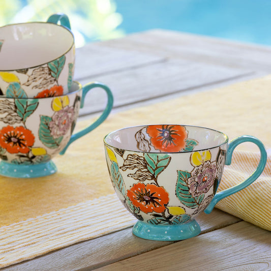 Poppy Garden Cappuccino Cup