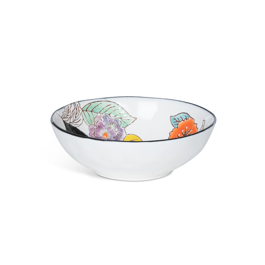 Poppy Garden Stoneware Pasta Bowl