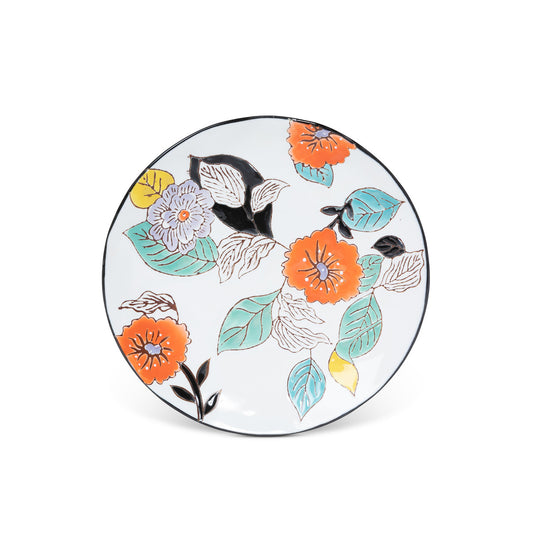 Poppy Garden Stoneware Salad Plate