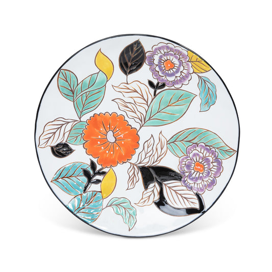 Poppy Garden Stoneware Dinner Plate