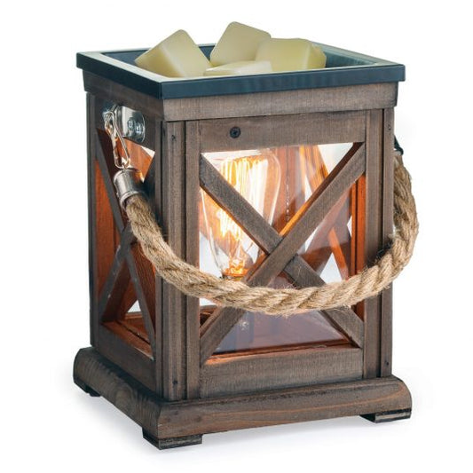 Walnut & Rope Vintage Bulb Illumination Fragrance Warmer - River Chic Designs